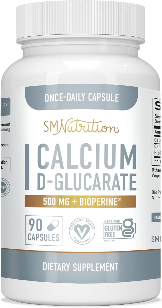 Calcium D-Glucarate | 500mg | CDG 90 Ct. (3-Month Supply)