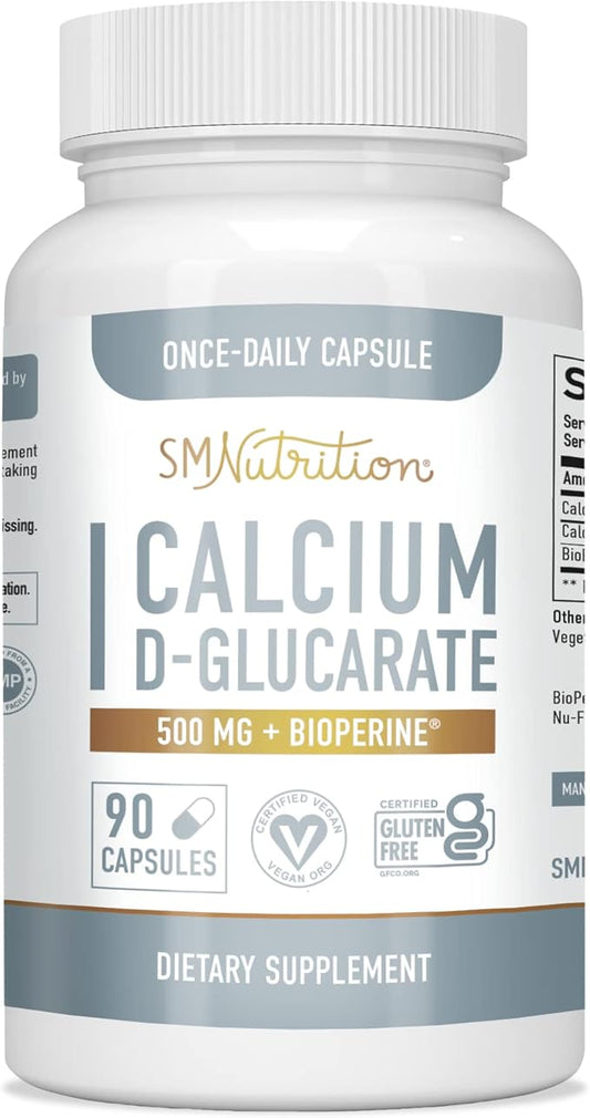 Calcium D-Glucarate | 500mg | CDG 90 Ct. (3-Month Supply)