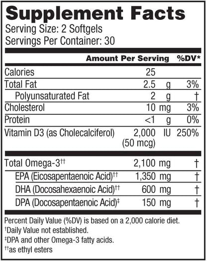 Oceanblue Professional Omega-3 2100 – 60 D3 – (30 Servings)