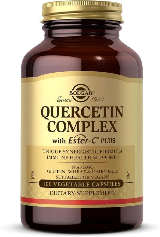 Solgar Quercetin Complex with Ester-C Plus, 100 Vegetable