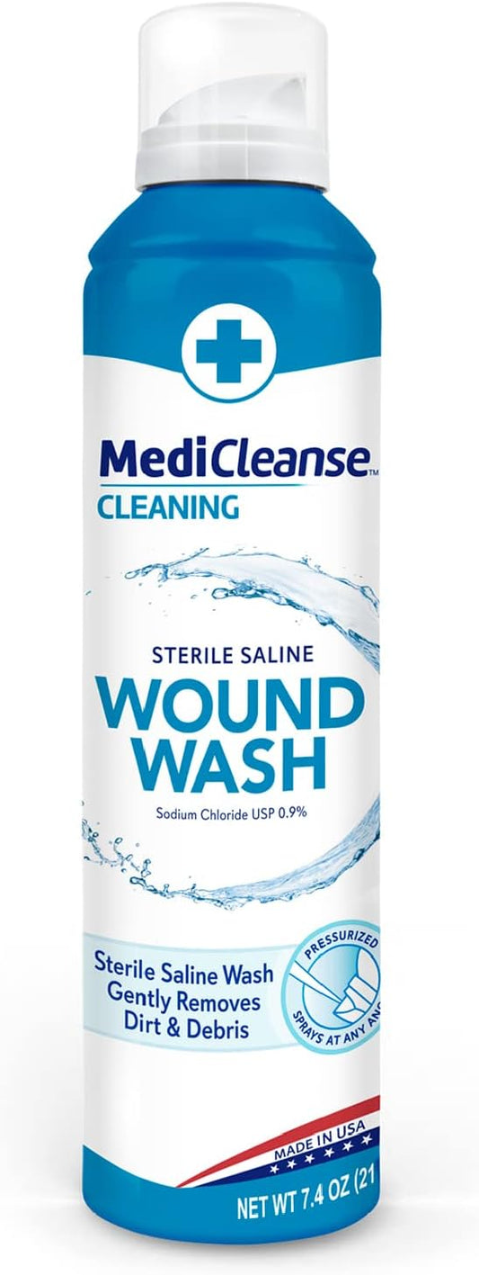 First Aid Sterile Saline Wound Wash, 7.4 oz
