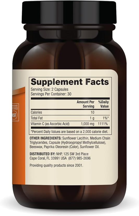 Dr. Mercola Liposomal Vitamin C 1,000 30 Servings (60 Capsules),