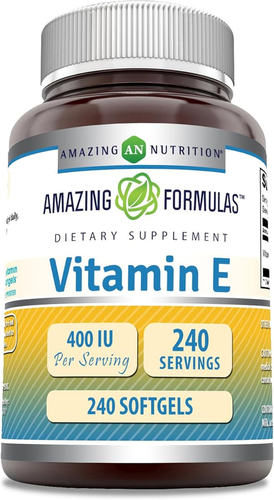 Amazing Formulas Vitamin E Supplement 400 IU 240 Softgels