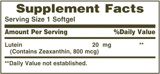 Nature's Bounty Lutein 20 mg 40 2)