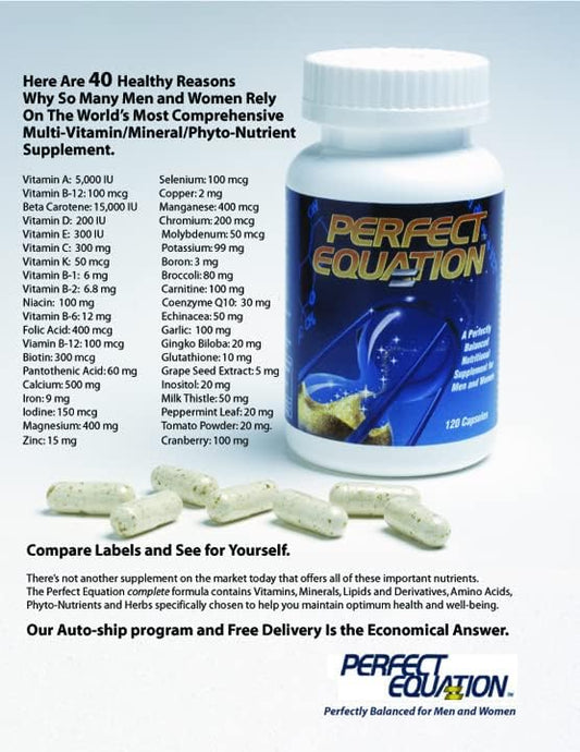 Multivitamin, Multi-Vitamin, Mineral, Phyto-Nutrient Formula with CoQ-10: 120 Capsules
