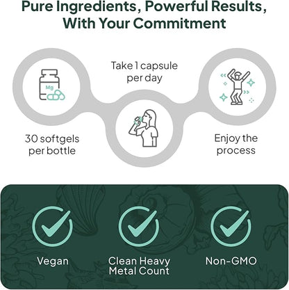 Better D3 + K2-100% Organic VIT D3 and K2 Supplements with Maximum Bioavailability - Supports Bone Density, Calcium Balance, Immunity & Mood - 1-Pack, 30-Day Supply