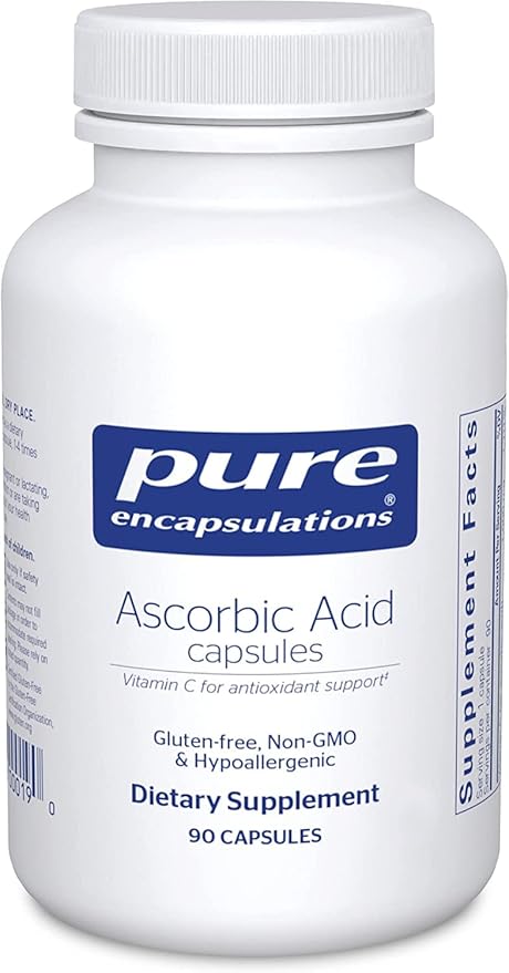 Pure Encapsulations Ascorbic Acid Capsules 1,000 mg 90 Capsules