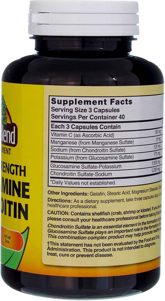 Glucosamine Chondroitin Maximum Strength 120 Capsules