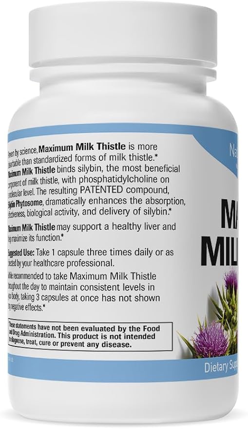 Natural Wellness Maximum Milk Thistle Liver Detox 90 Capsules,