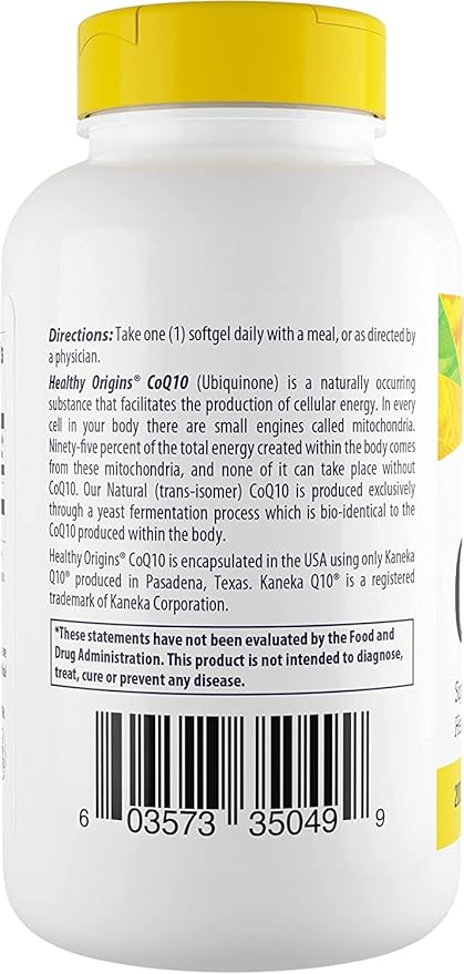 Healthy Origins CoQ10 (Kaneka Q10), 200 mg 150 Softgels