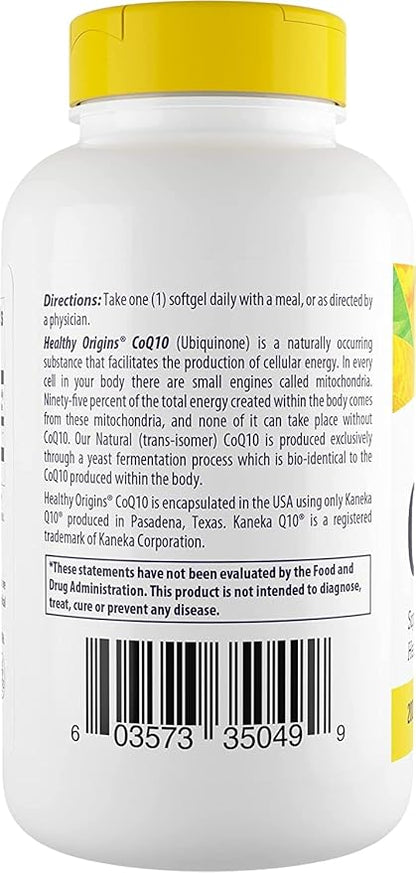 Healthy Origins CoQ10 (Kaneka Q10), 200 mg 150 Softgels