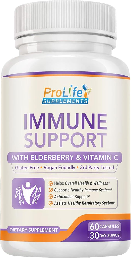 10 in 1 Natural Immune Support B6, Turmeric, 60 Count