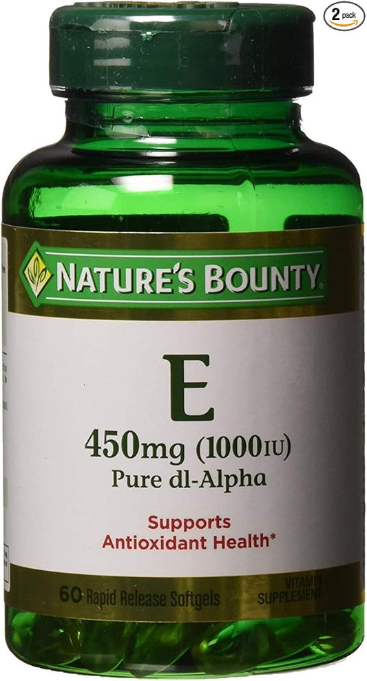 Nature's Bounty Vitamin E 1000 IU 60 Soft 2)