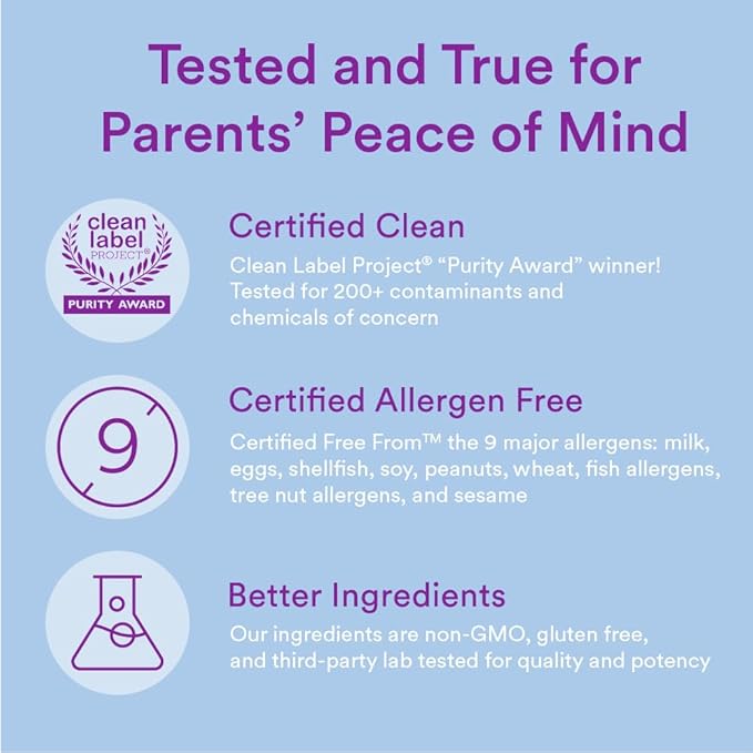 SmartyPants Toddler Multivitamin Gummies: Omega 3 D3, C, B12, B6, B6, Vitamin 90 Count (30 Day