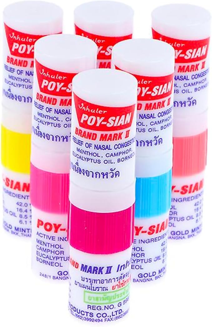 POY-SIAN Mark II Menthol Aromatherapy Nasal 6)