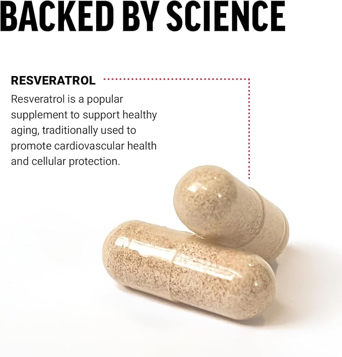 FORCE FACTOR Resveratrol Supplement to Support 120 Vegetable