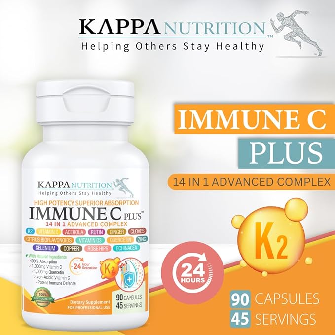(120 Capsules), Quercetin 1,000mg, Vitamin C 1,000mg, Zinc 50mg, Vitamin D3 5,000iu, 5,000iu, Selenium, 14 in 1 Immune