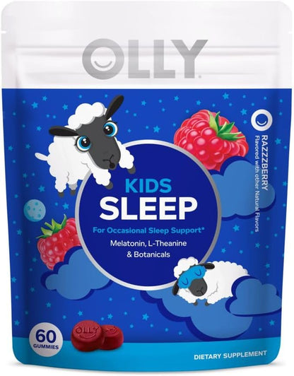 OLLY Kids Sleep Gummy, Melatonin, L-Theanine, 60 & 50 Count
