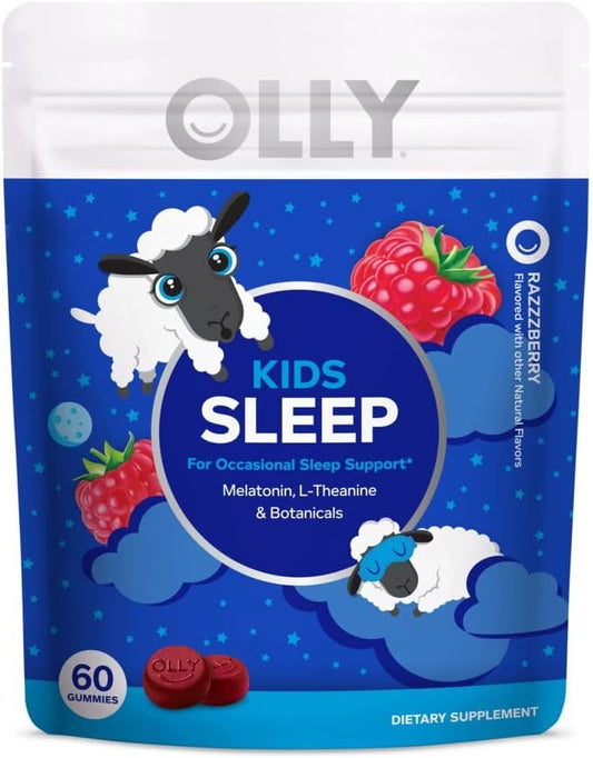 OLLY Kids Sleep Gummy, Melatonin, L-Theanine, 60 & 50 Count