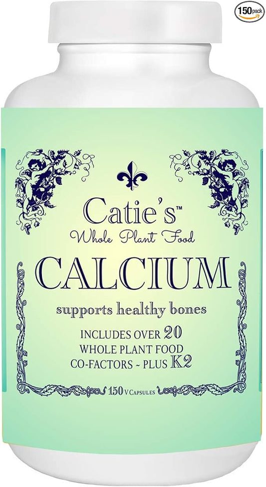 Catie's Whole Plant Food Calcium K2, Boron, 30 Day 150 Capsules.