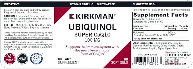 Ubiquinol 100 mg Super CoQ10
