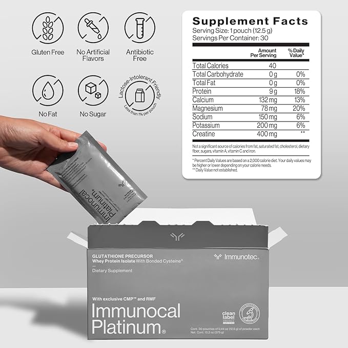 Immunocal Platinum® Glutathione Precursor – Whey 30 Servings