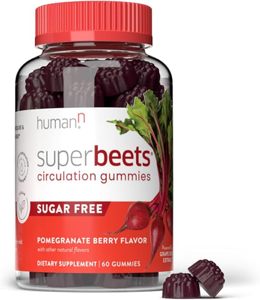 humanN SuperBeets Circulation Gummies 60 Count