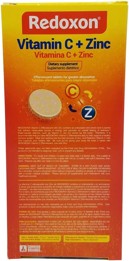Orange Flavored Redoxon Effervescent Vitamin C 20 ct