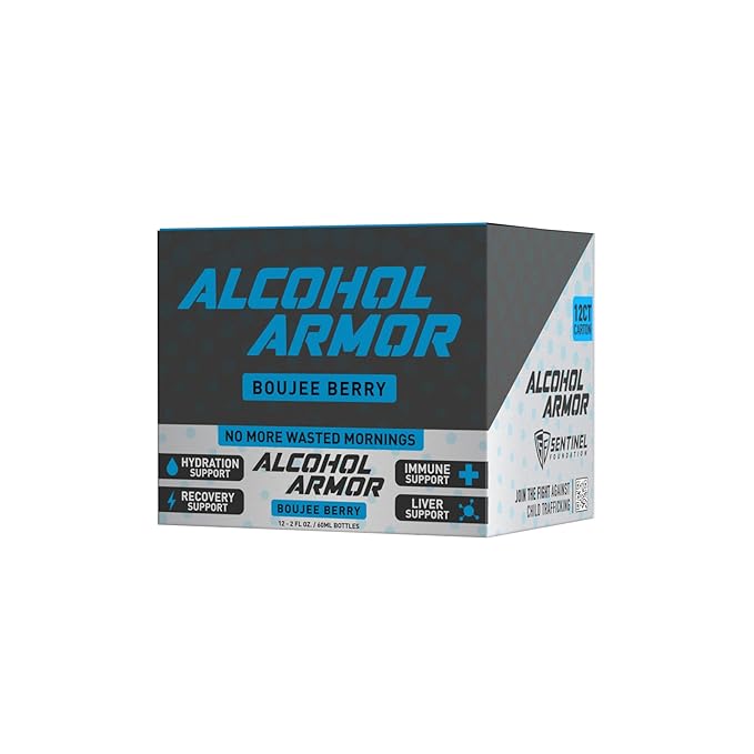 Alcohol Armor Boujee Berry Elixir B12, Milk 12 Pack