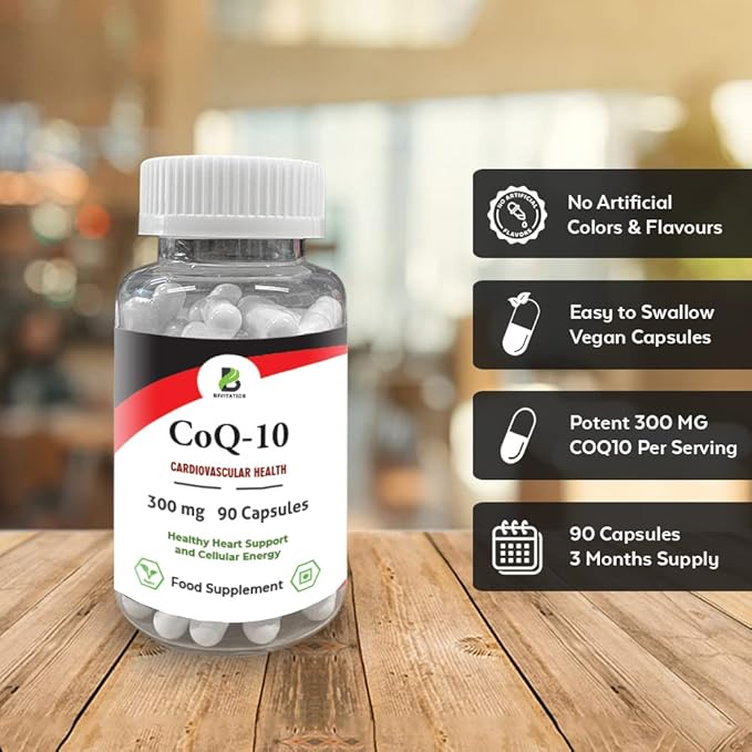 Co Enzyme Q10 300mg Capsules, 90 CoQ10 Capsules,