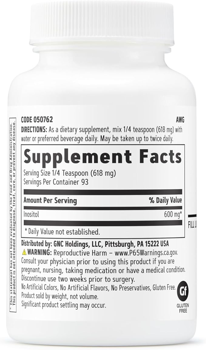 GNC Inositol Powder 600mg - 2 oz.