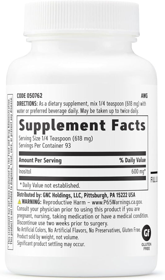GNC Inositol Powder 600mg - 2 oz.