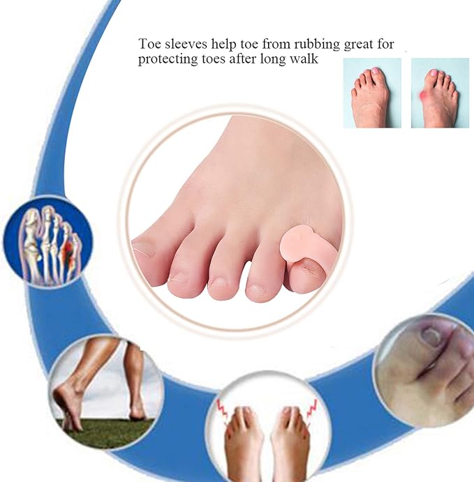 10 Pcs Pinky Toe Splint, Gel