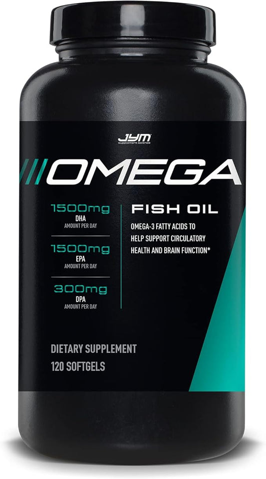 JYM Supplement Science Omega JYM Fish 2800mg, D3 D3 + K2 Vitamins,