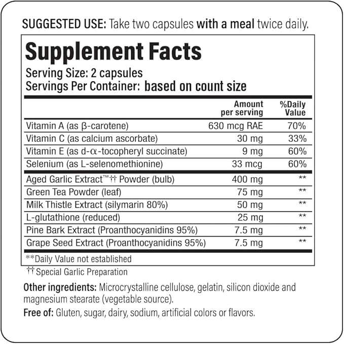 Kyolic Aged Garlic Extract Formula 105, 200 Capsules