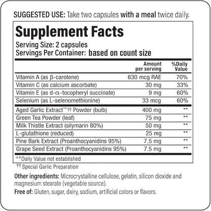 Kyolic Aged Garlic Extract Formula 105, 200 Capsules