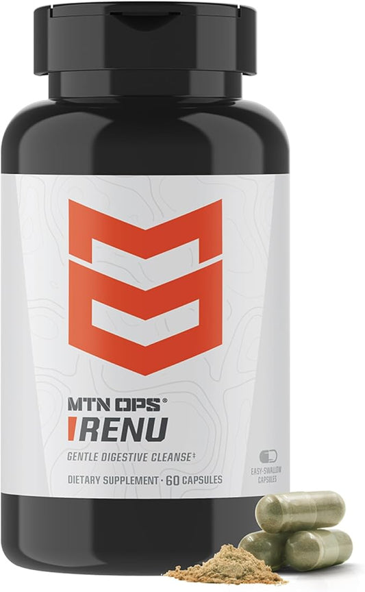 MTN OPS Renu Detox Cleanse, Full Body & Colon Cleanse Capsule Antioxidants Supplement, 30 Servings