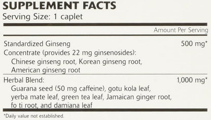 Hi-EnerG Triple Ginseng Energy Supplement, 500 20 servings