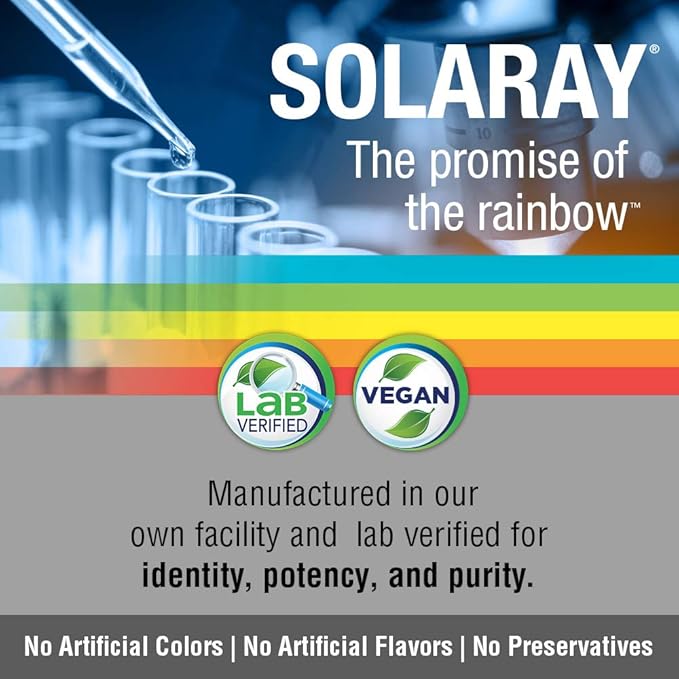 Solaray Vitamin B-Complex 250mg Natural Orange Flavor 50 Chewables