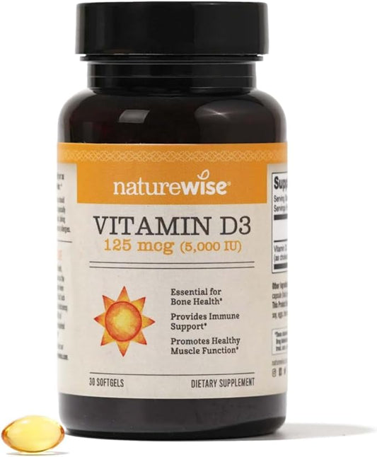 NatureWise Vitamin D3 5000iu (125 mcg) 30 Count