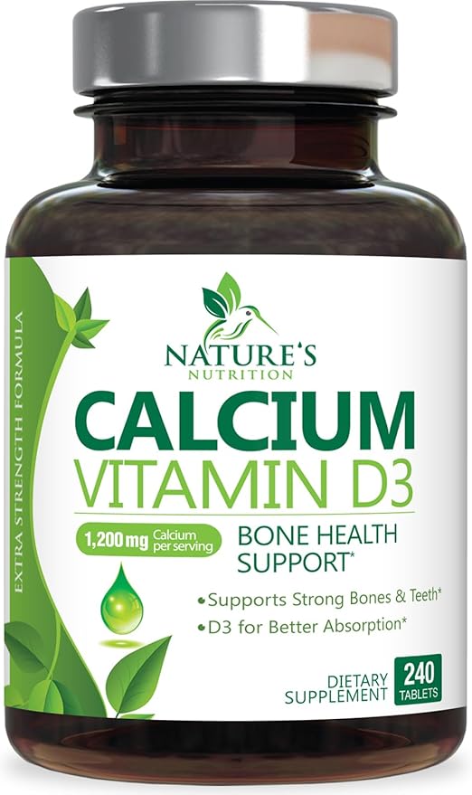 Calcium 1200 mg Plus Vitamin D3, 240 Tablets