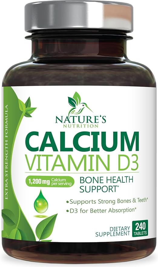 Calcium 1200 mg Plus Vitamin D3, 240 Tablets