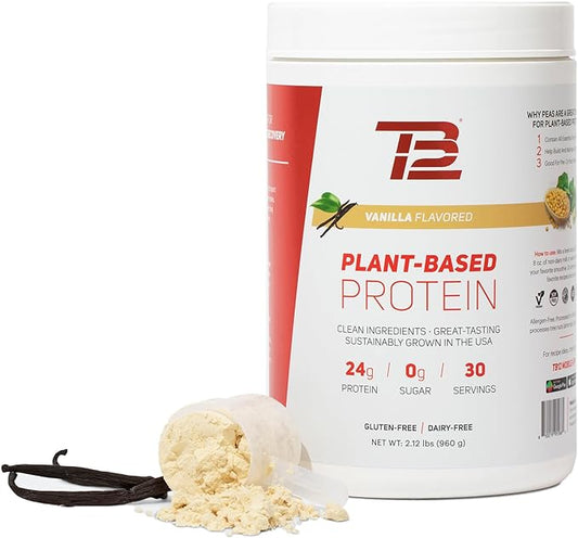 TB12 Plant Based Protein Powder by 24g of (30 Servings/2.12lbs) Servings/2.12lbs)