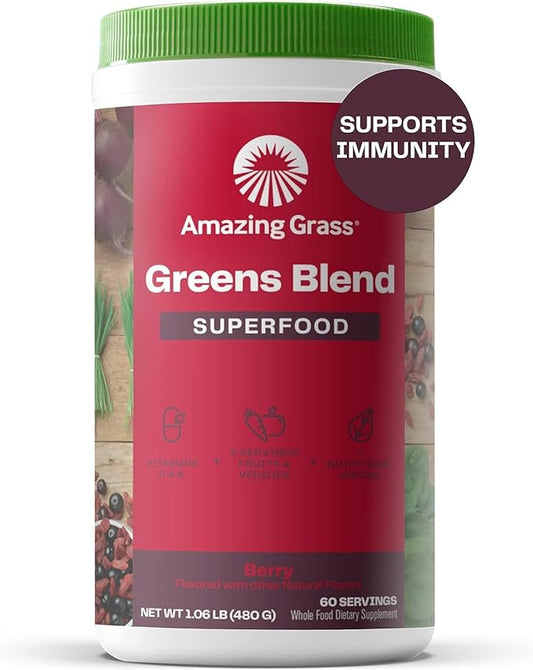 Amazing Grass Greens Superfood Powder: Greens 60 Servings
