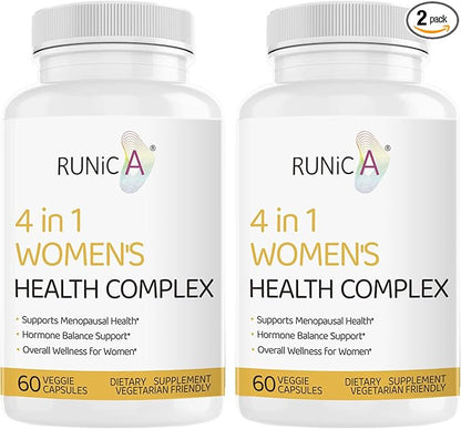 4 in 1 Estrogen Supplement Hormone 60 Capsules, 2 Pack