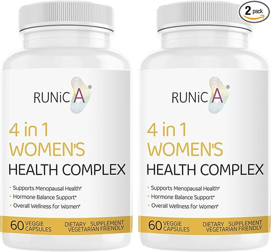 4 in 1 Estrogen Supplement Hormone 60 Capsules, 2 Pack