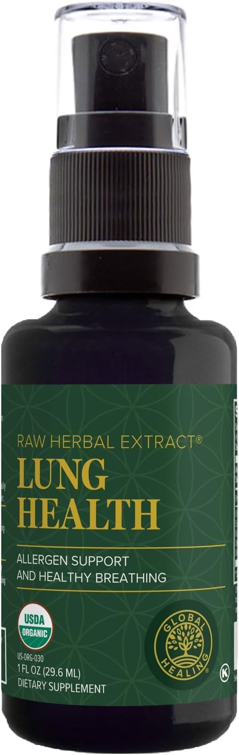 Global Healing Organic Lung Health Supplement 1 Fl