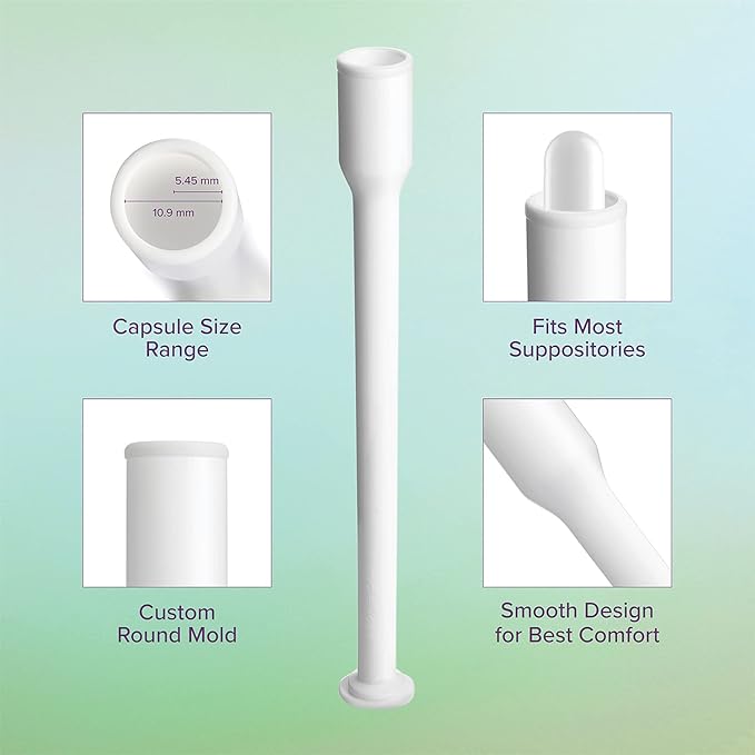 Intimate Rose 30 Count Vaginal Suppository Applicators, Individually Wrapped, Disposable Applicator - Fits Most Boric Acid Suppositories and More, from, Pack of 30