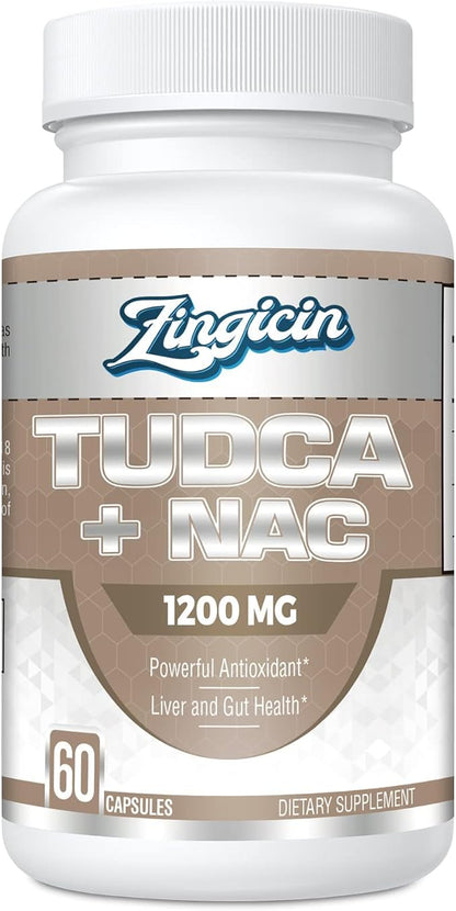 TUDCA with NAC Supplement 1200mg 60 Capsules,Powerful