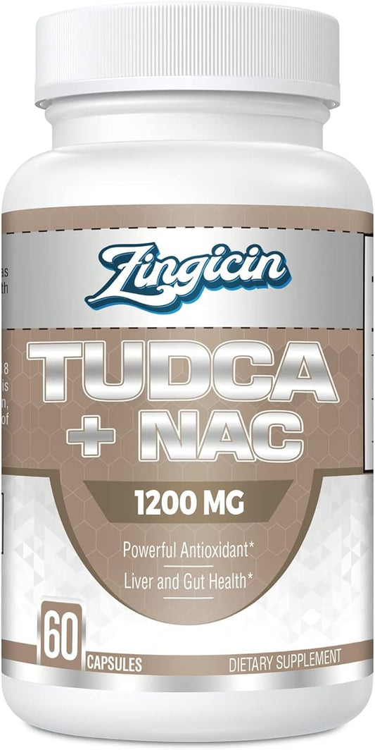 TUDCA with NAC Supplement 1200mg 60 Capsules,Powerful